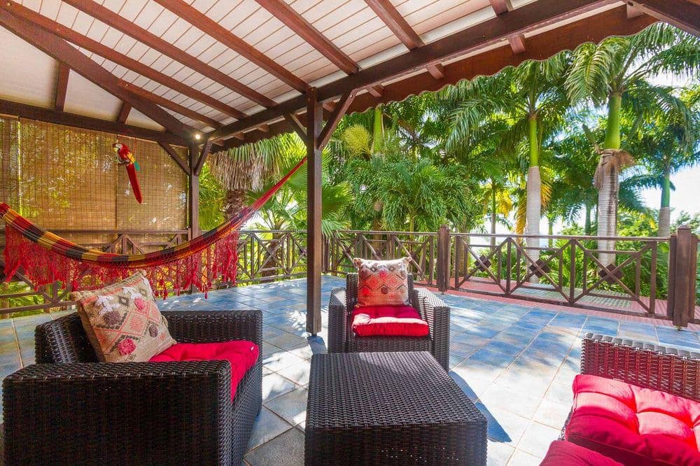 Bungalow Ti Jako - Salon en terrasse